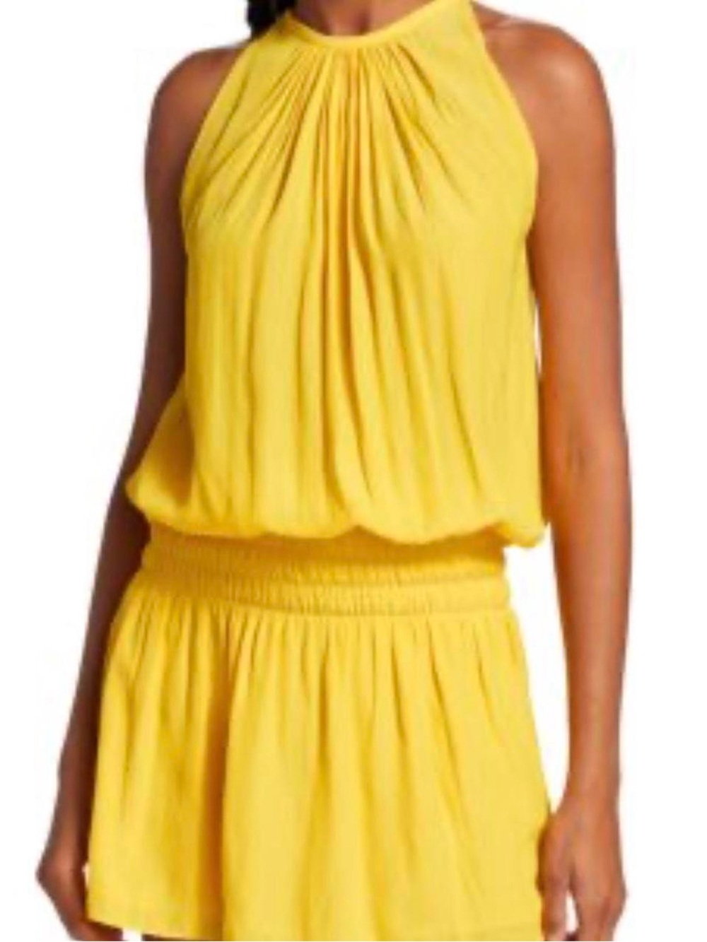 Ramy Brook Paris sleeveless mini dress in yellow